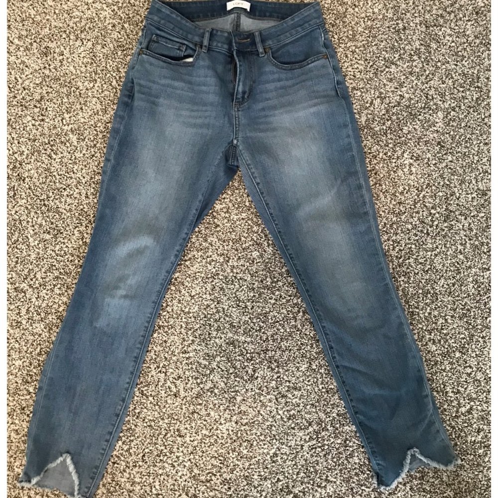 Loft High Waisted Skinny Jeans
